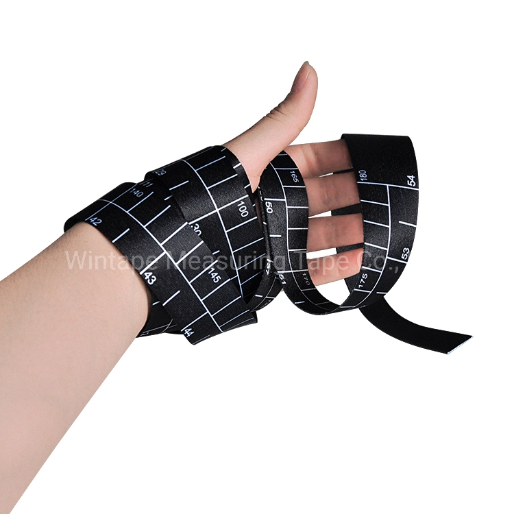 Soft Cool Black Polyester Ribbon Custom Measuring Band