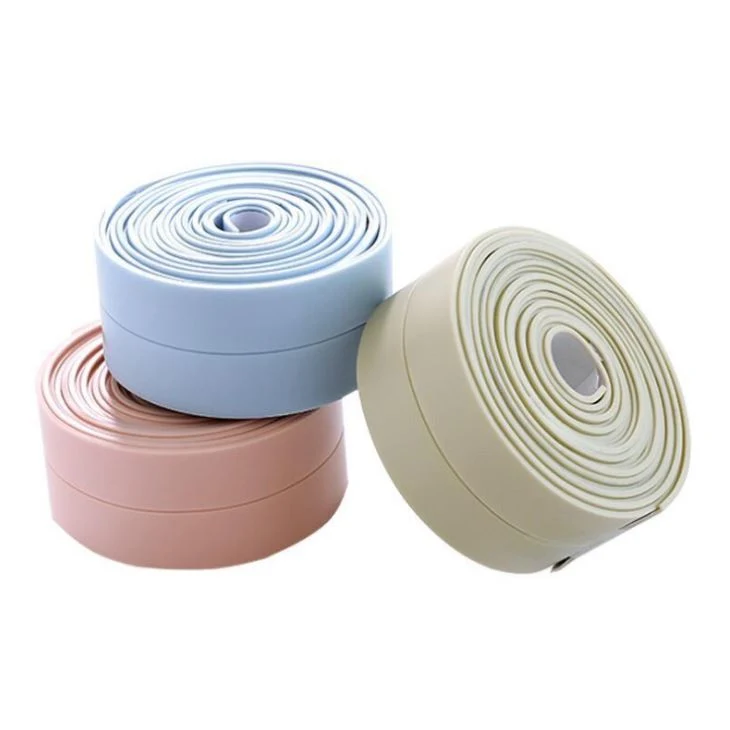 Kitchen Mildewproof Tape PE Butyl Caulk Strip Waterproof Sealing Tape for Bath PVC Acrylic Kitchen Sealing Adhesive Tape Mouldproof Tape